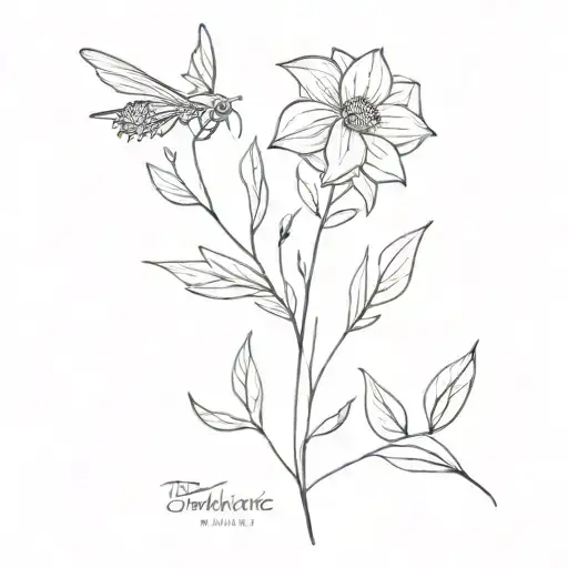 Fine Line Flower Bouquet Small