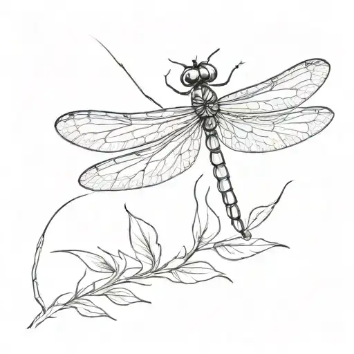 Dragonfly Perched Ontop