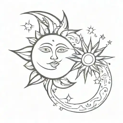 Sun And Moon Surrounded