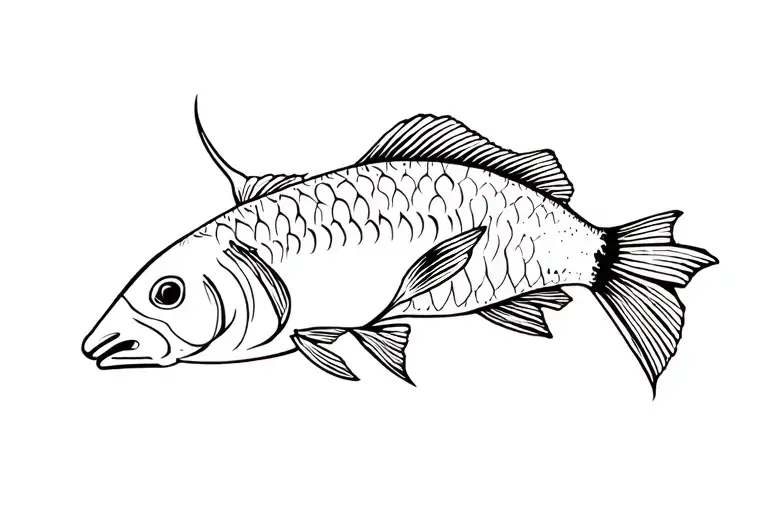 Fish And Taurus With Onions And