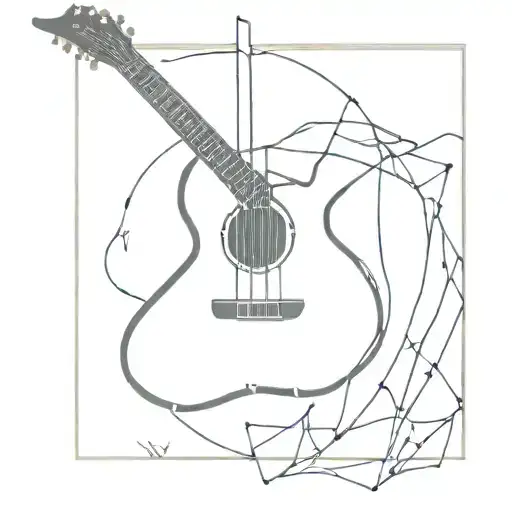 Broken Guitar In A Cage