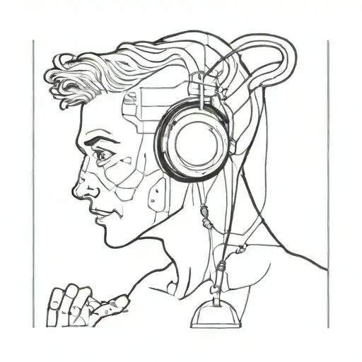 Man Gives Headphones To Alien