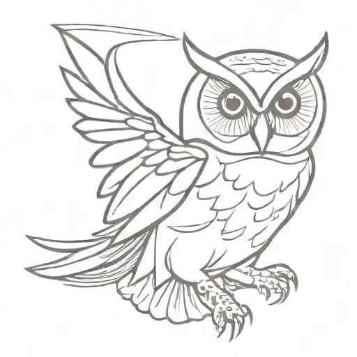 Owl Flying