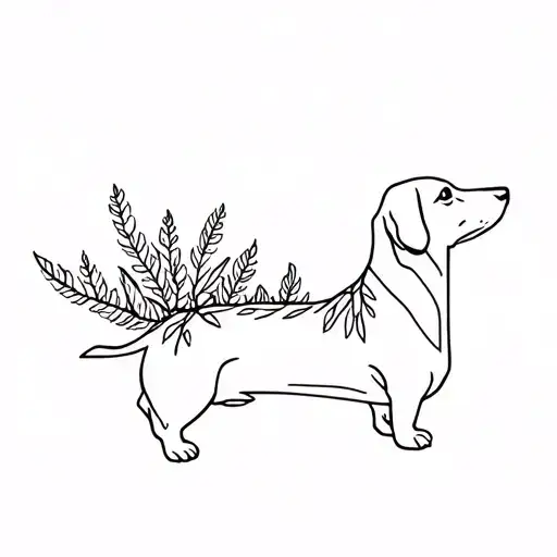Dachshund Nature Inspired