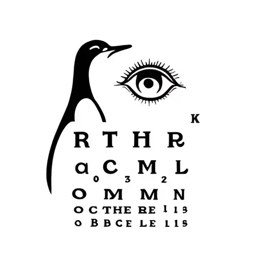 Penguin And Optometry Eye Chart