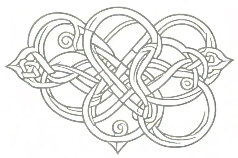 Celtic Knot Combined With A Staffordshire Knot