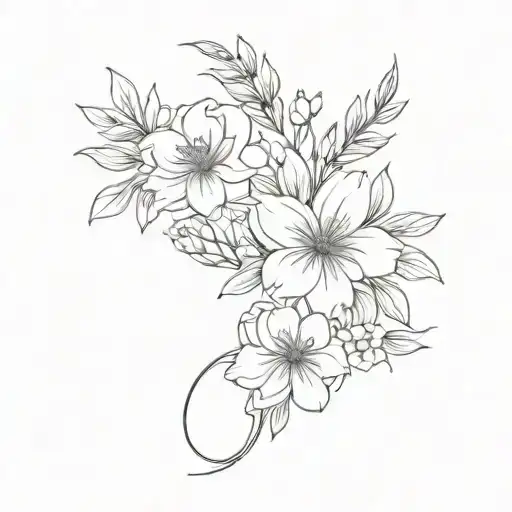 Birth Flower Bouquet