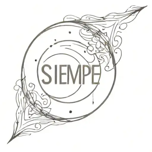 Circle Including The Phrase Siempre Es Hoy