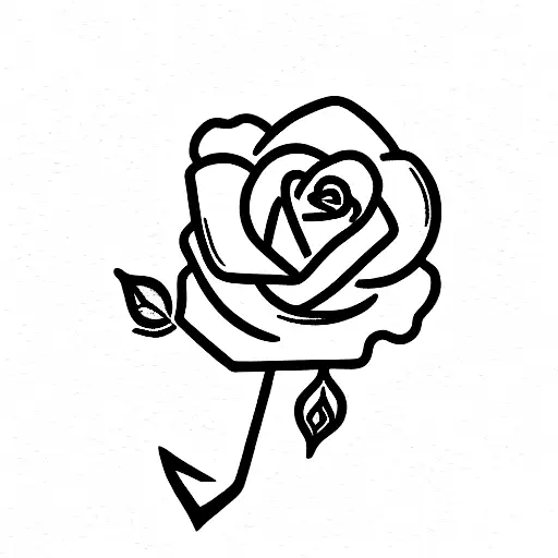 Anchor Rose Small Beautiful