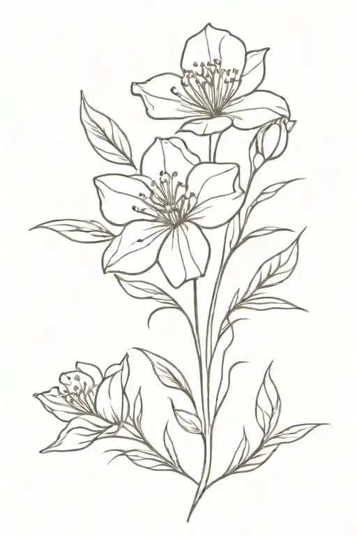 December February August Birth Flower Bouquet