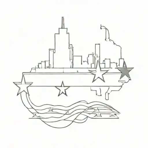 Chicago Texas Flag