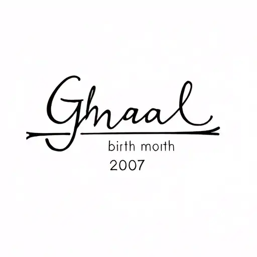 Ghazal's Name And Birth Month 2007