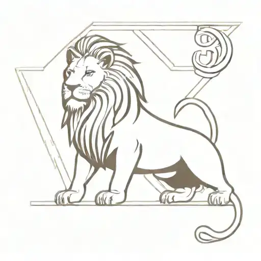 The Great Cyrus Inspired With Lion And Cross