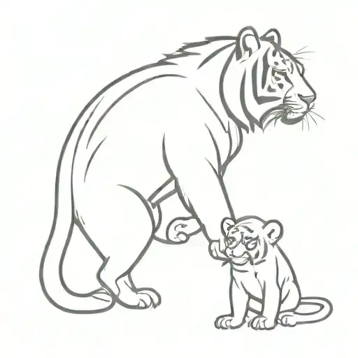 Tiger And Monkey