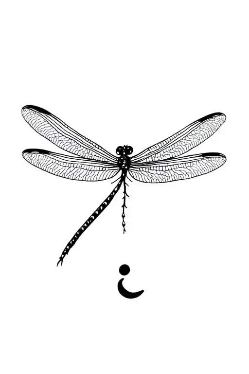 Dragonfly With Semi Colon