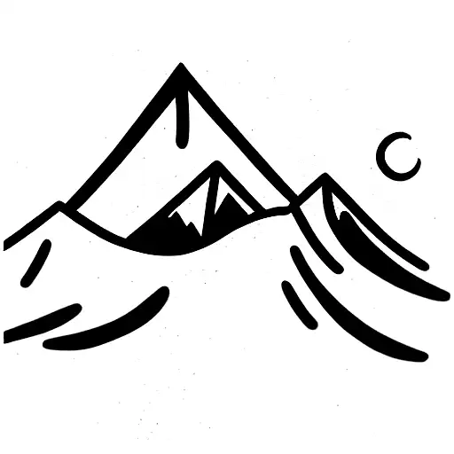 Mountain And Ocean Wave