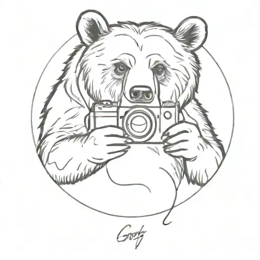 Grizzly Bear With Camera Sony A7iii