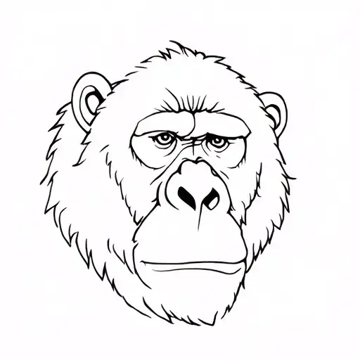 Witch With Gorilla Face To Face