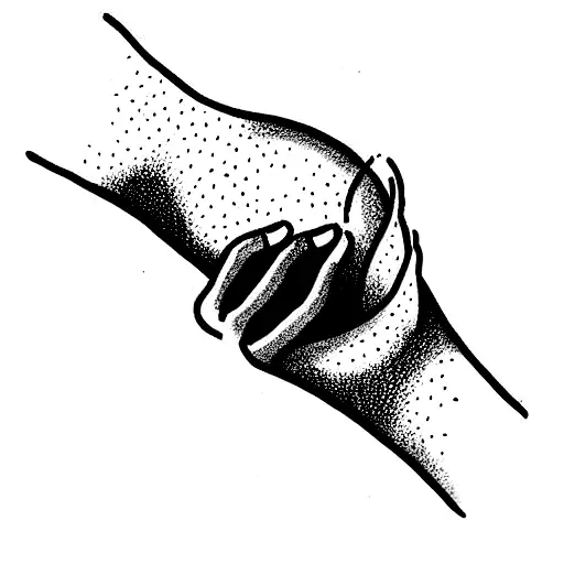 Hand Holding A Candle With A Moon In The Background