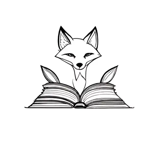 Fox Reading A Book