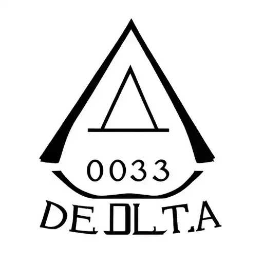 Military Tattoo Containing The Word Delta And The Number 003