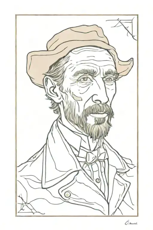 Van Gogh Portrait In Frame