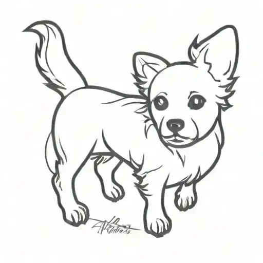 Dog Memorial Tattoo Of A Maltezer