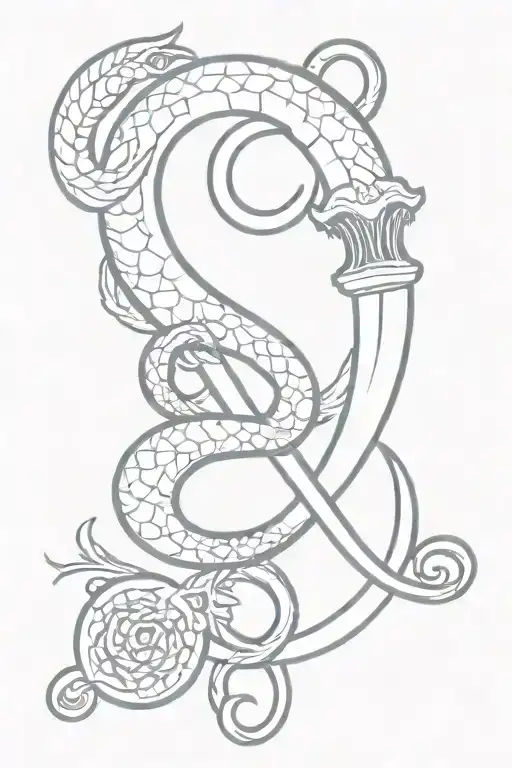 Hecate Snake Knife Torch Key