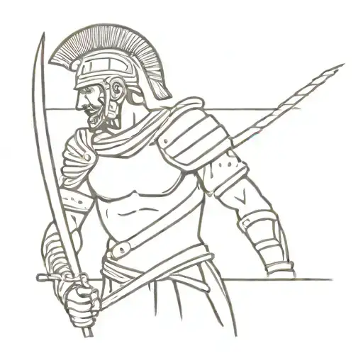 Warrior Soldier Of The Roman Empire
