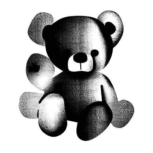 Teddy Bear Cute Minimalistic