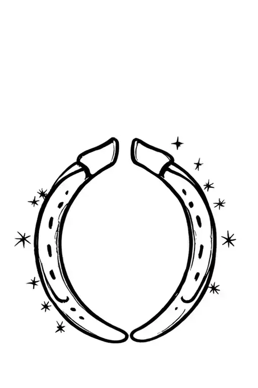 Double Horseshoe With Sparkles