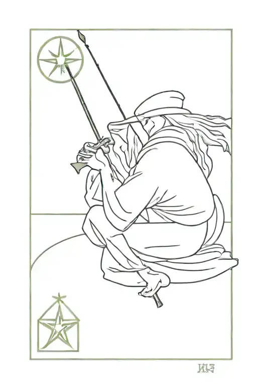 The Ix Hermit Tarot Card With Kermit