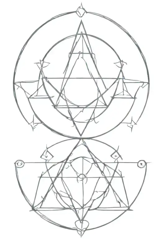Protection Sigils Intertwined With Witchcraft Symbols