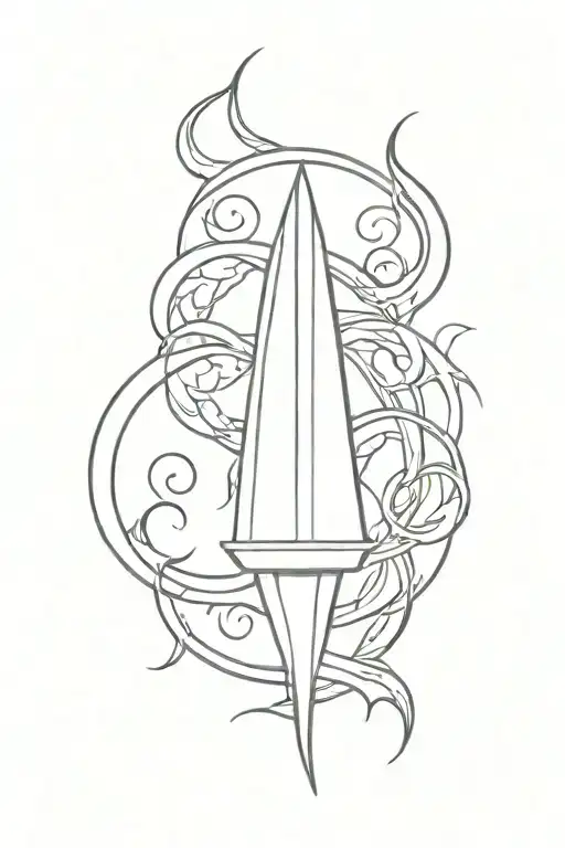 Hecate's Battle Torch With Triple Moon