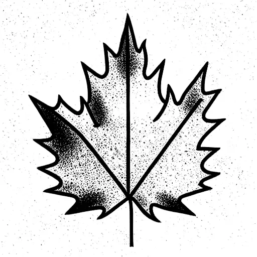 Maple Leaf And Palm Tree Combined