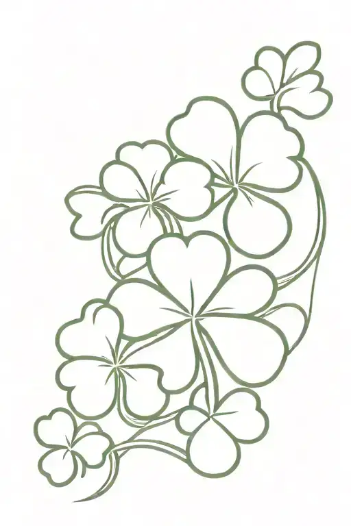 Shamrock Shape Outline Is Made