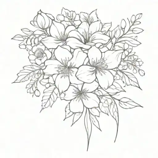 November Birth Flower Bouquet