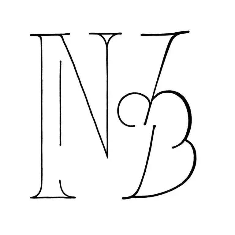 N E B Children's Initials Of Something