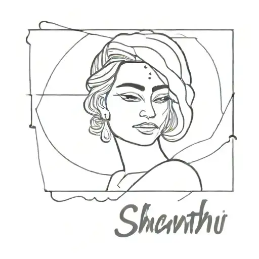 Shanthi Name With Female Face