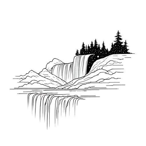 Galaxy Turning In To A Big Waterfall