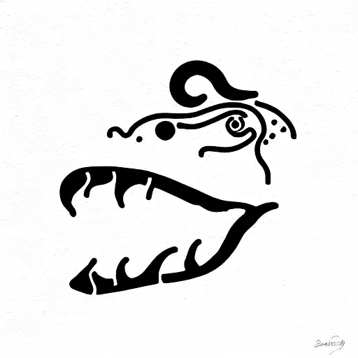 Crocodile With Scar Smoking A Cigar