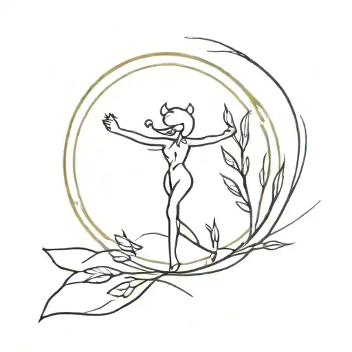 Minimalist Tattoo Idea Incorporating The Client's Favorite Date And A Subtle Figure Silhouette