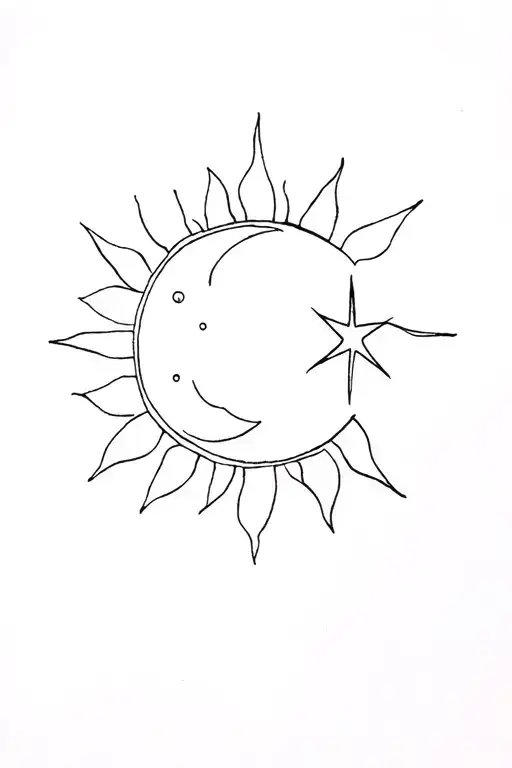 Sun And Moon Star