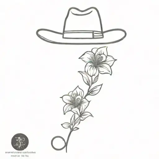 Cowboy Hat And Flowers