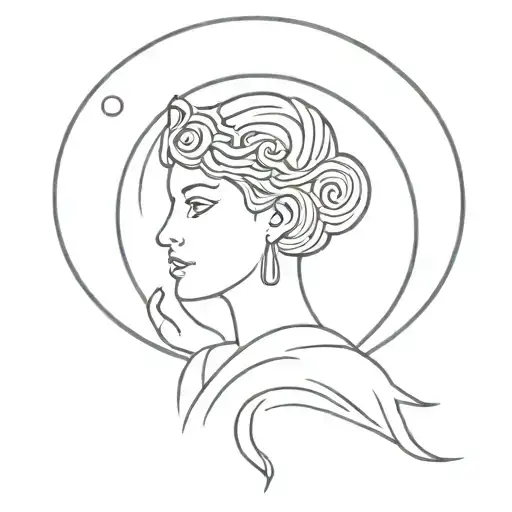 Hecate With Woman Symbol