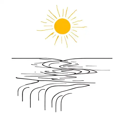 Sun Becomes A Waterfall