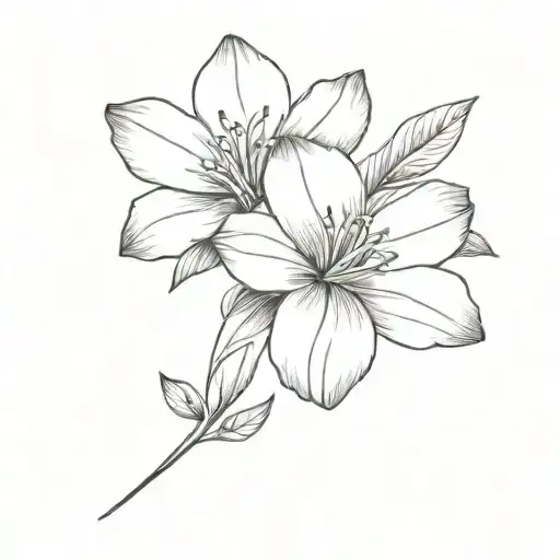 Beach Flower Small Tattoo Design