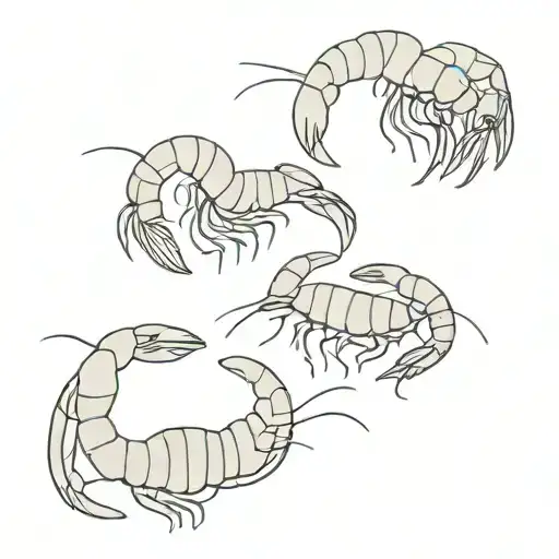 Three Funny Shrimps Representing My Children