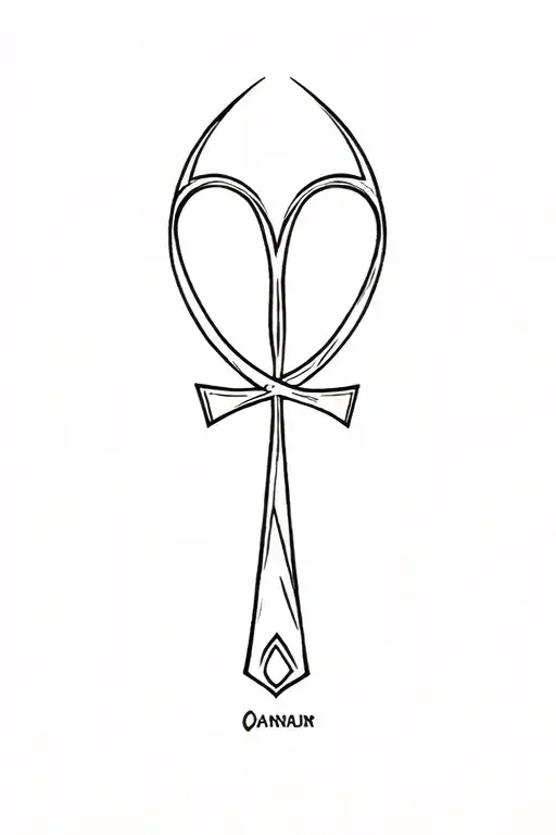 Ankh Symbol Made