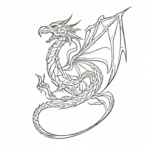Dragon Tattoo That Breaths A Phoenix